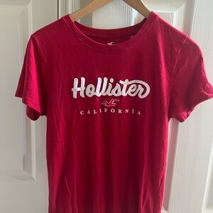 Red Hollister tee; brand new